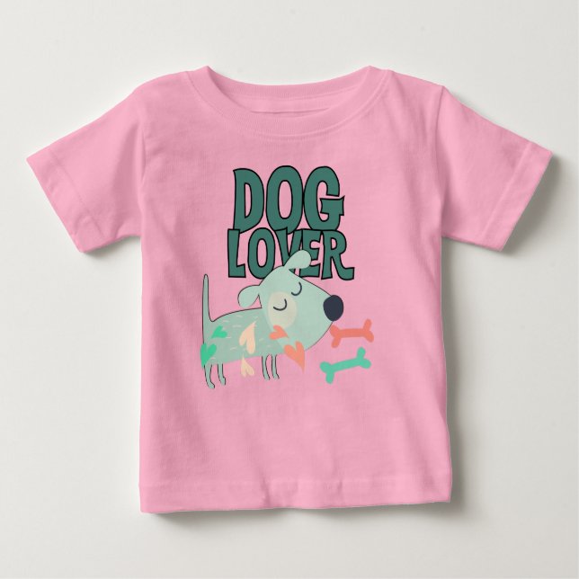 Camiseta De Bebé Dog Lover (Anverso)