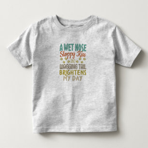 Camiseta De Bebé Dog Lover Nose Wet, Disminuida Cita de Besos