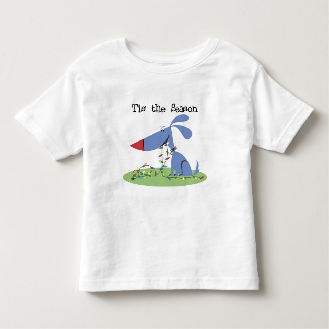 Camiseta De Bebé Dog Tis the Season Holiday Tshirts and Gifts (Anverso)