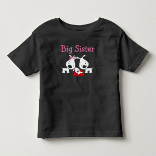 Camiseta De Bebé Dogs Big Sister