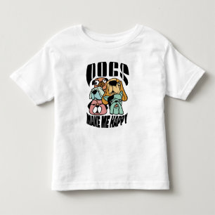 Camiseta De Bebé Dogs Make Me Happy