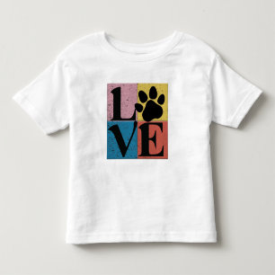 Camiseta De Bebé Dogs Paw Love
