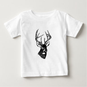 Camiseta De Bebé Dólar del trofeo de los ciervos de la cola blanca