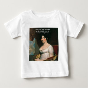 Camiseta De Bebé Dolly Madison y famosa cita Where I'll Be