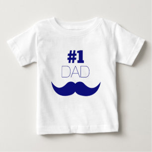 Camiseta De Bebé Dolor azul de papá número uno