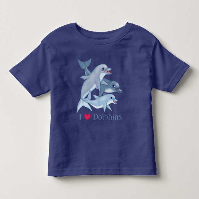 Camiseta De Bebé Dolphin Family (Anverso)