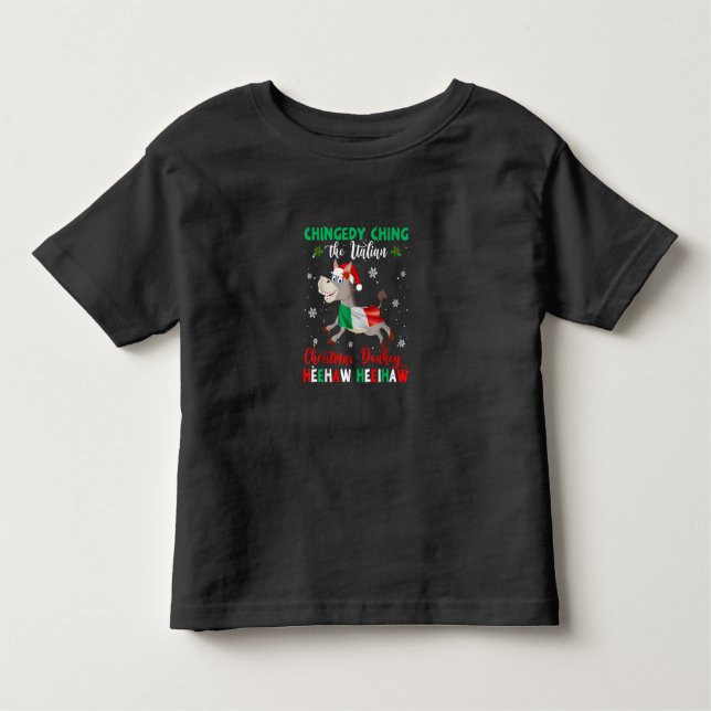 Camiseta De Bebé Dominica a los Navidades burro-burro italiano (Anverso)