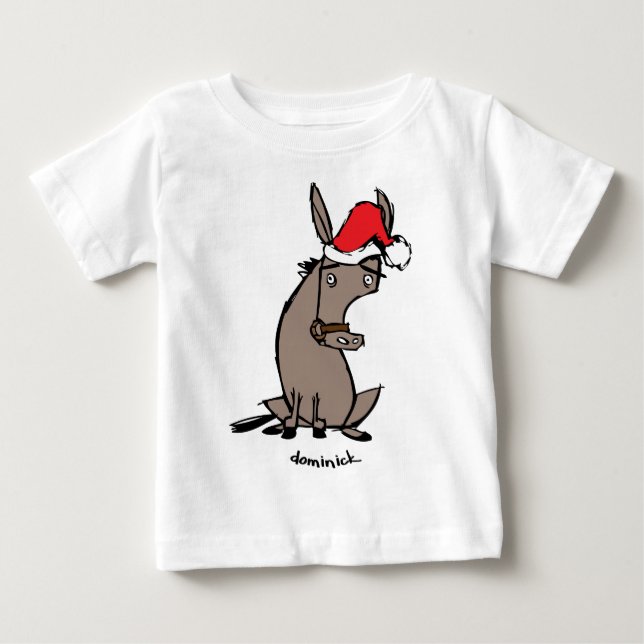 Camiseta De Bebé Dominick el burro (Anverso)
