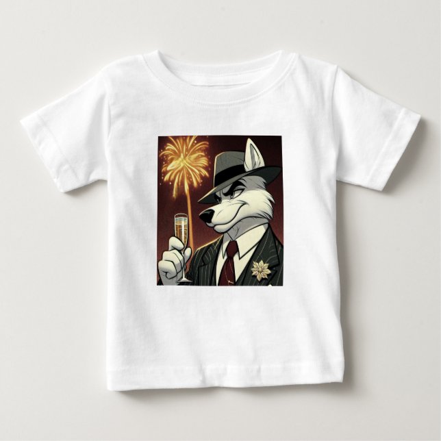 Camiseta De Bebé Don Lupo Canino "New Year" (Anverso)