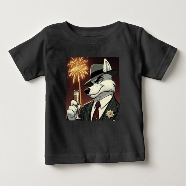 Camiseta De Bebé Don Lupo Canino "New Year" (Anverso)