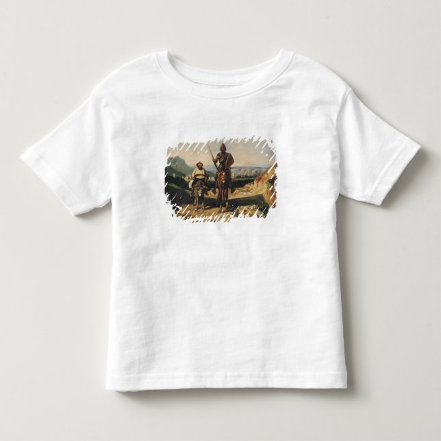 Camiseta De Bebé Don Quijote y Sancho (Anverso)