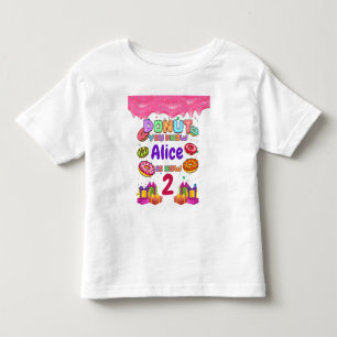 Camiseta De Bebé Dona Personalizada Cumpleaños Fiesta Sprinkles de
