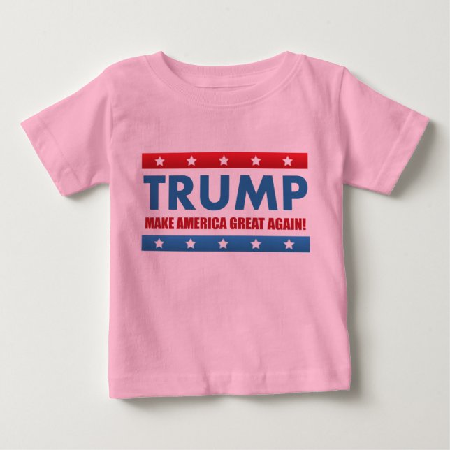 Camiseta De Bebé Donald Trump como presidente (Anverso)