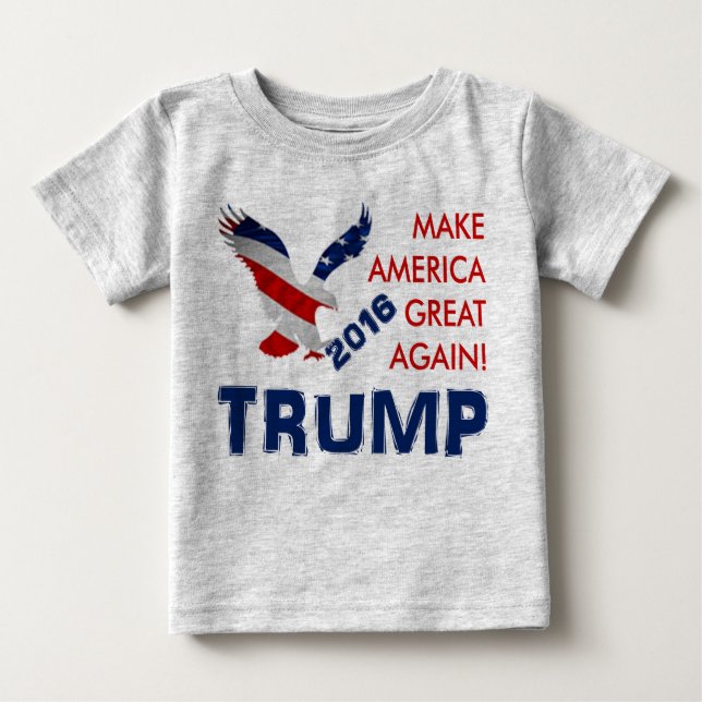 Camiseta De Bebé Donald Trump como presidente (Anverso)