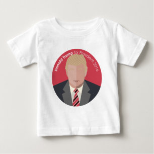Camiseta De Bebé Donald Trump para el presidente 2016