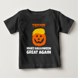 Camiseta De Bebé Donald Trumpkin hace Halloween grande otra vez