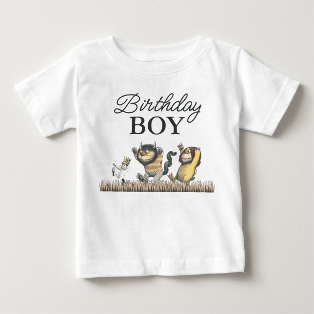 Camiseta De Bebé Donde Están las Cosas Salvajes Cumpleaños (Anverso)