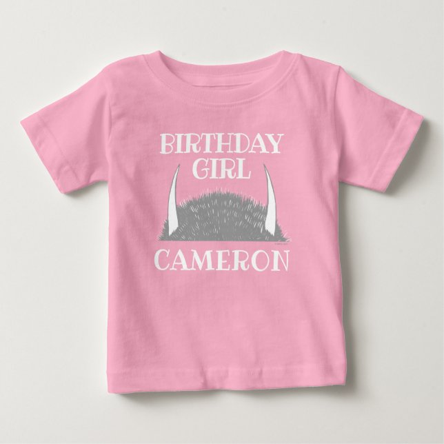 Camiseta De Bebé Donde las cosas salvajes | Chica de cumpleaños (Anverso)