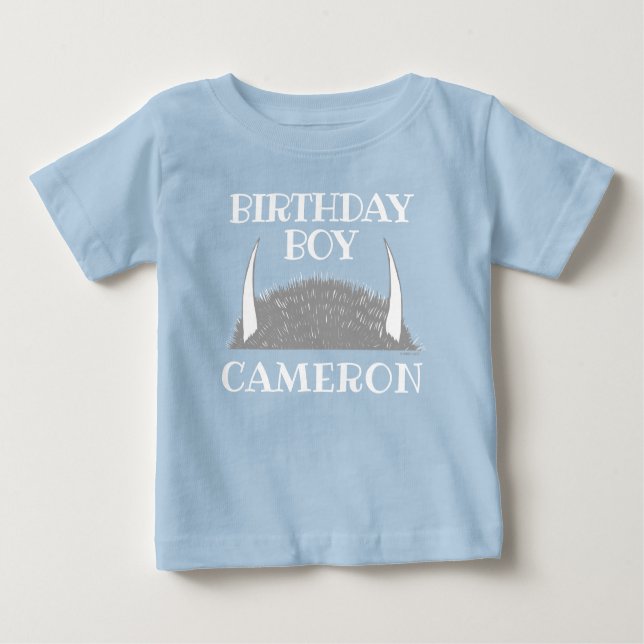 Camiseta De Bebé Donde las cosas salvajes | Niño Cumpleañero (Anverso)
