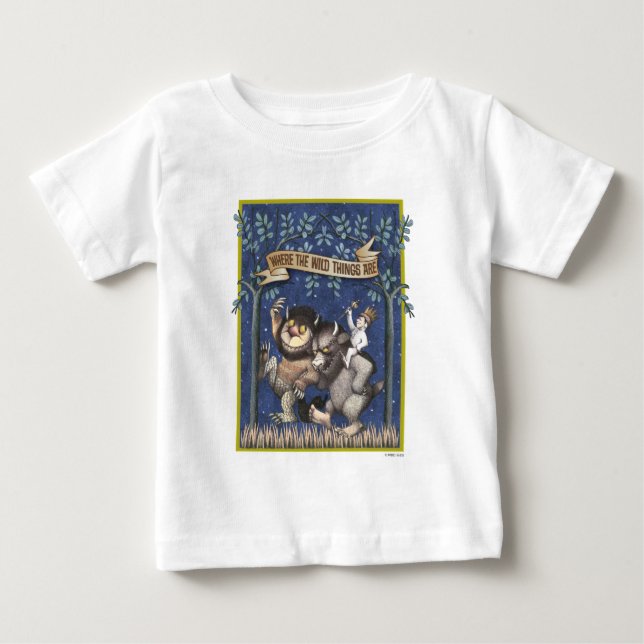 Camiseta De Bebé Donde las cosas salvajes son gráficas (Anverso)