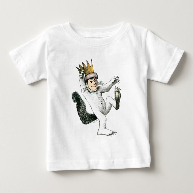 Camiseta De Bebé Donde los monstruos salvajes | Max (Anverso)