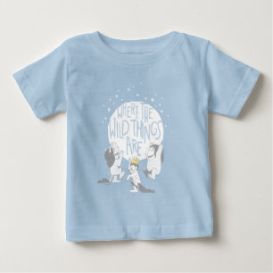 Camiseta De Bebé Donde los wild things are   Luna y estrellas