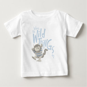 Camiseta De Bebé Donde se citan cosas salvajes - azul