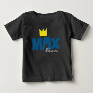 Camiseta De Bebé Donde viven los monstruos   Max y Corona