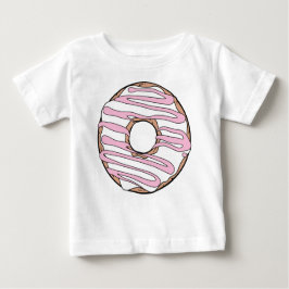 Camiseta De Bebé Donut blanco, anillos, chocolate, escarcha, hielo