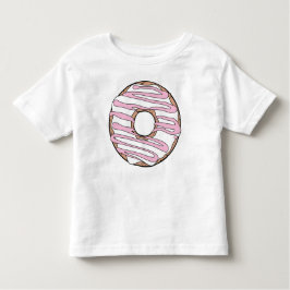 Camiseta De Bebé Donut blanco, anillos, chocolate, escarcha, hielo
