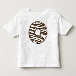 Camiseta De Bebé Donut blanco, anillos, chocolate, hielo, escarcha
