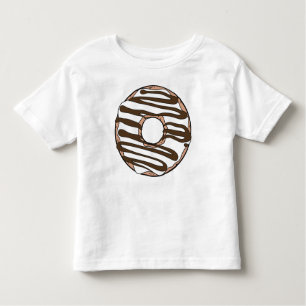Camiseta De Bebé Donut blanco, anillos, chocolate, hielo, escarcha