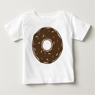 Camiseta De Bebé Donut de chocolate, anillos, gritos, glaseos, roci