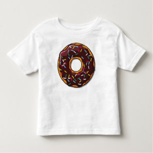 Camiseta De Bebé Donut de chocolate, anillos, gritos, rociadores, g
