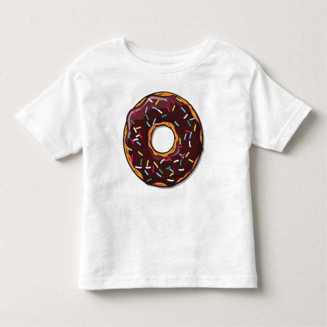 Camiseta De Bebé Donut de chocolate, anillos, gritos, rociadores, g (Anverso)
