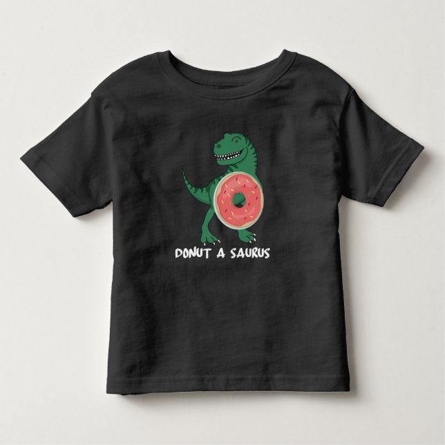 Camiseta De Bebé Donut Dinosaur Foodie Dino Lover (Anverso)