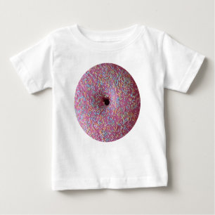 Camiseta De Bebé Donut rosado con rociadores