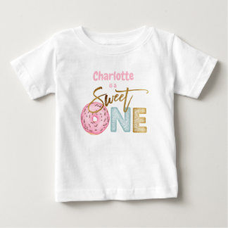 Camiseta De Bebé Donut Sweet One First Birthday