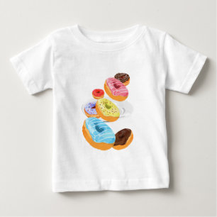 Camiseta De Bebé Donuts Baby