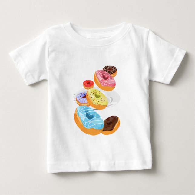 Camiseta De Bebé Donuts Baby (Anverso)