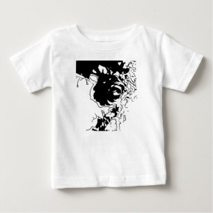 Camiseta De Bebé Doodle de Flor