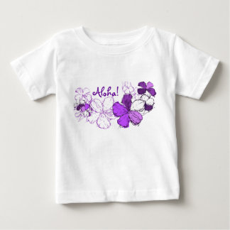 Camiseta De Bebé Doodle Hibiscus Toddler Tee