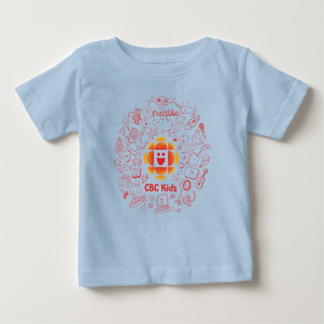 Camiseta De Bebé Doodle para niños de CBC (Anverso)