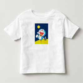 Camiseta De Bebé Doraemon en el diseño de aventura espacial