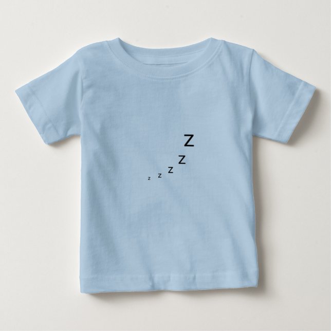 Camiseta de bebé dormilón lindo Zzz - Hora de la s (Anverso)