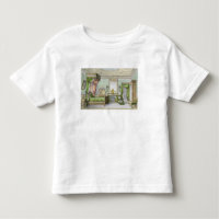 Dormitorio en el estilo del renacimiento (litho