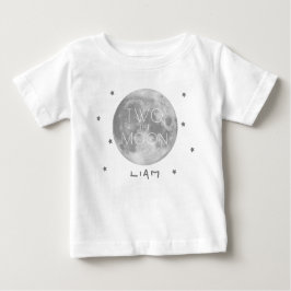Camiseta De Bebé Dos a la Luna Cumpleaños de 2 años Niño