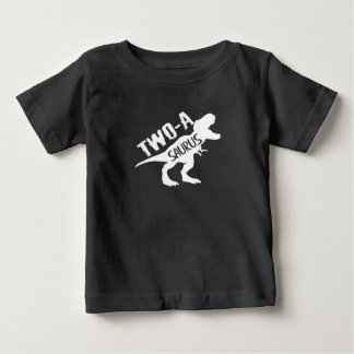 Camiseta De Bebé Dos-A-Saurus Dinosaurio segundo cumpleaños