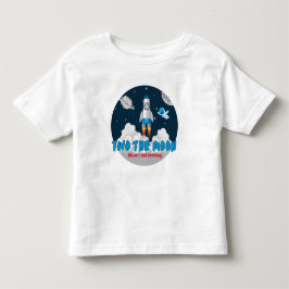 Camiseta De Bebé Dos al niño de la luna cohete espacial cumpleaños 
