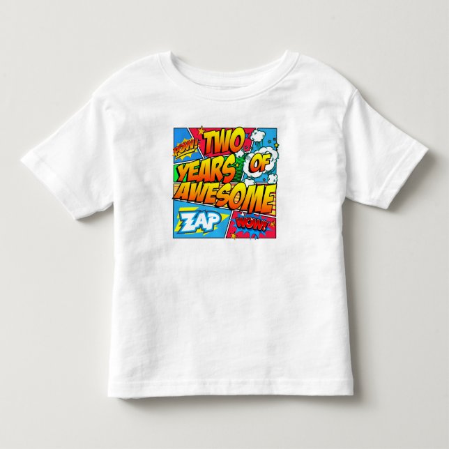 Camiseta De Bebé Dos años de impresionante (Anverso)